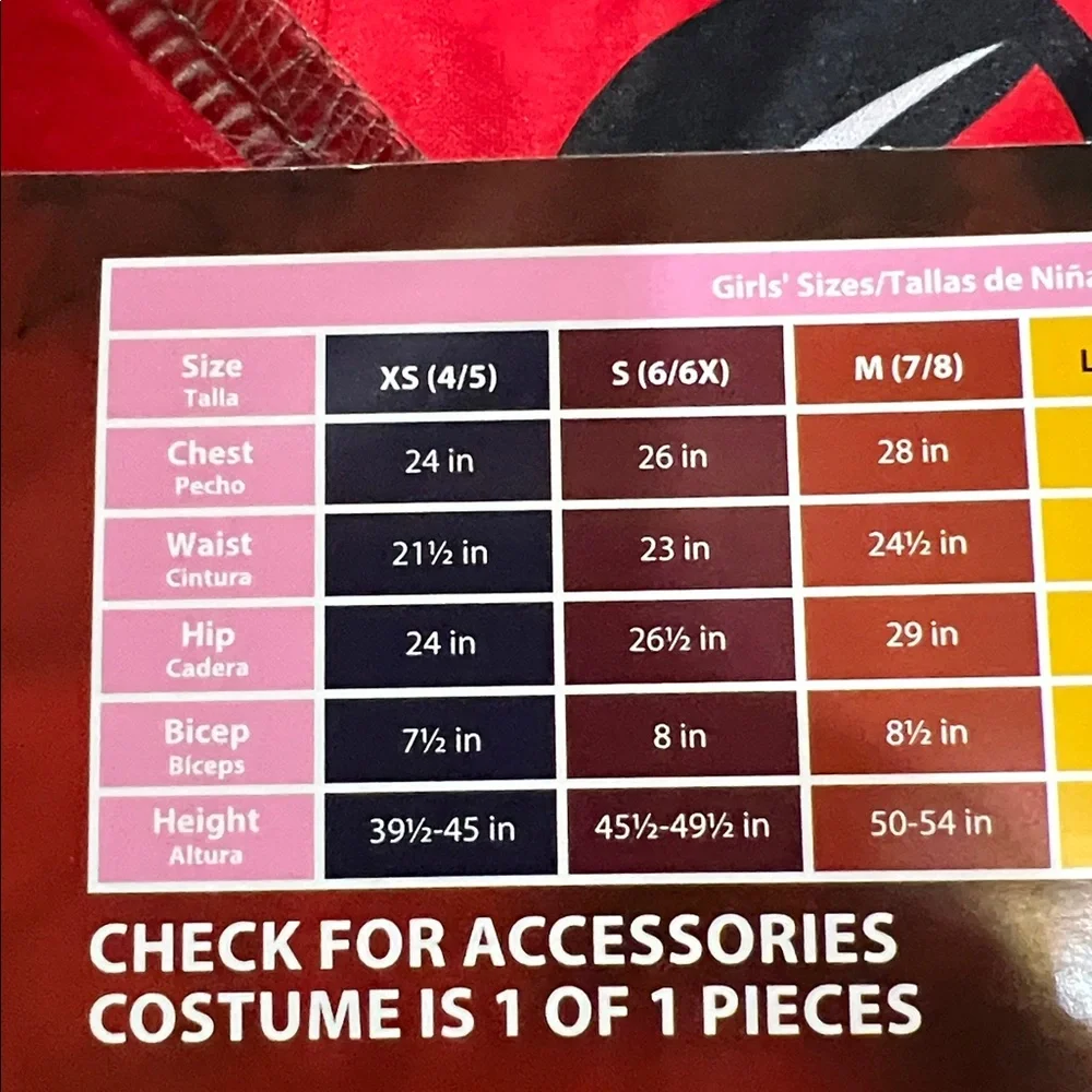 Disney Descendants The Rise Of Red  Child Costume Size M 7-8 Halloween Dress Up